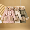 CozyParka – Ciepła i miękka – zimowa kurtka dla dziewczynek z pluszowym kołnierzem