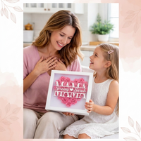 Thumbnail for Personalized Rose Shadow Box – Wyjątkowy prezent na Dzień Matki – spersonalizowane pudełko z różami