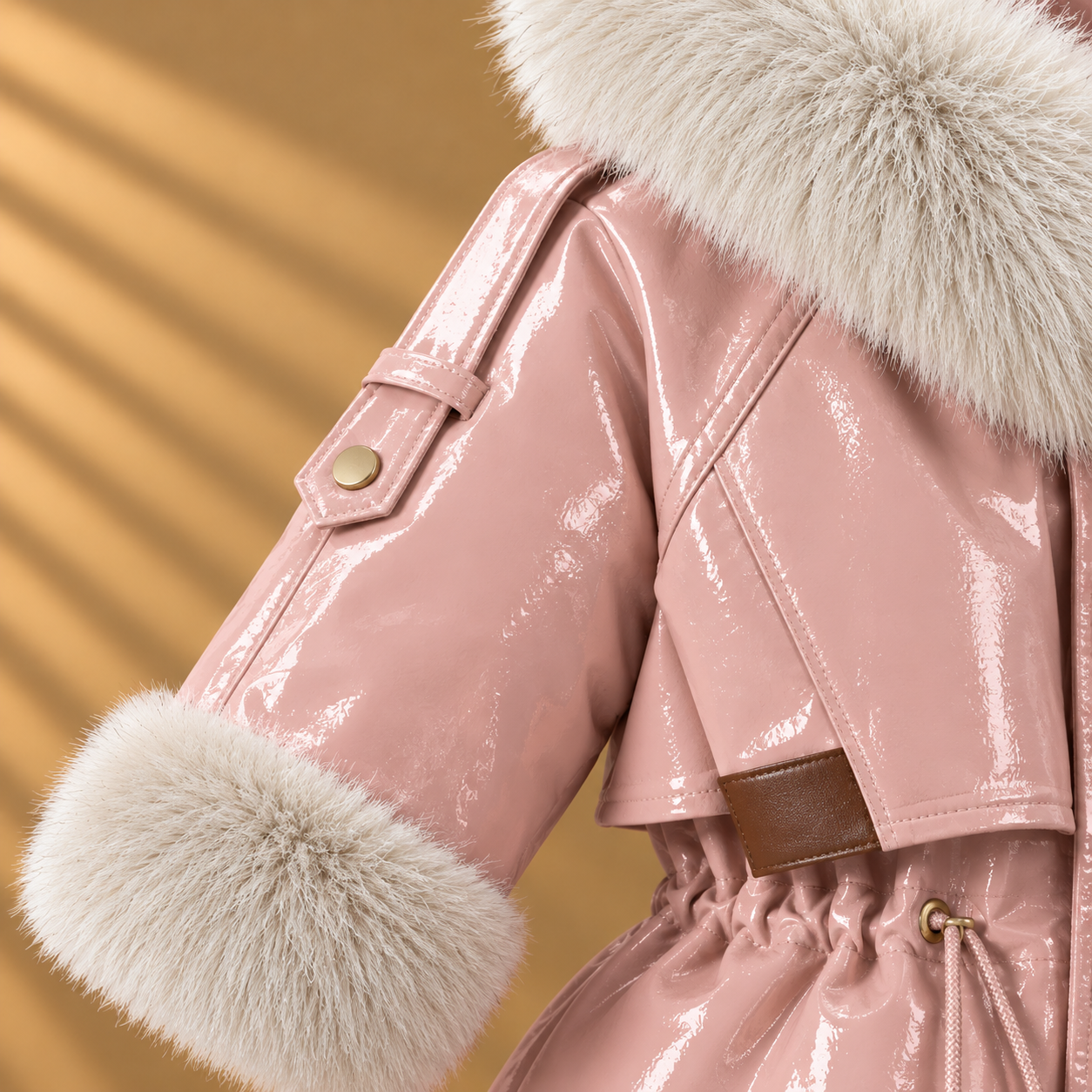 CozyParka – Ciepła i miękka – zimowa kurtka dla dziewczynek z pluszowym kołnierzem
