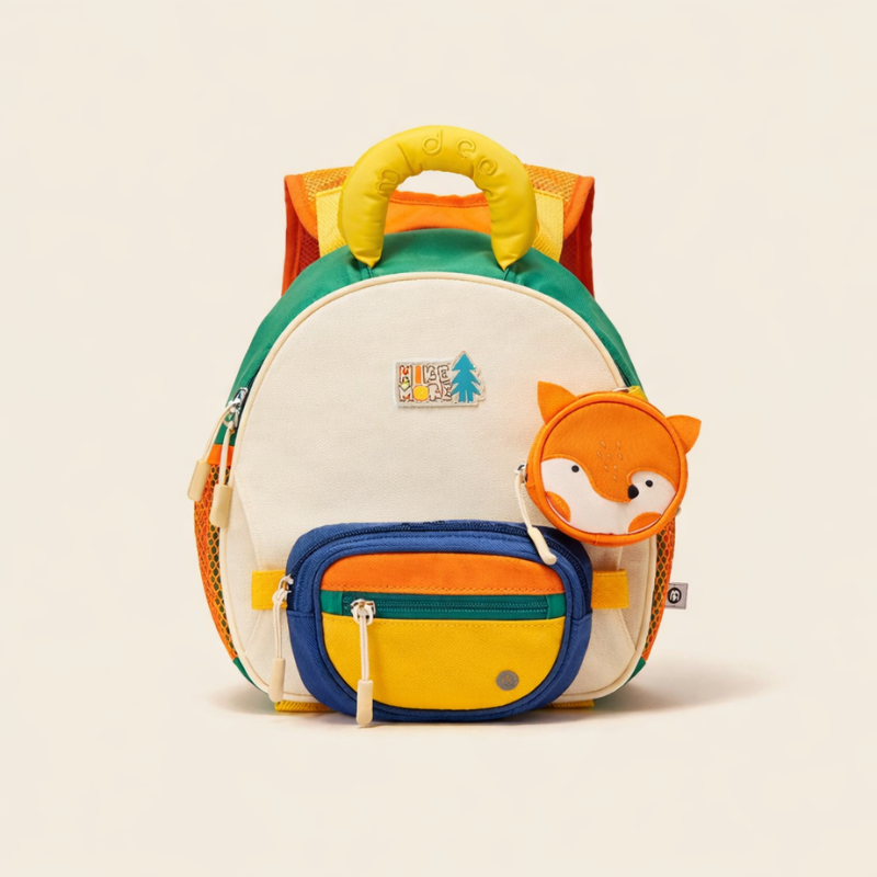 KidPack – Lekki i wygodny – Lekki plecak szkolny z uchwytem na butelkę z wodą