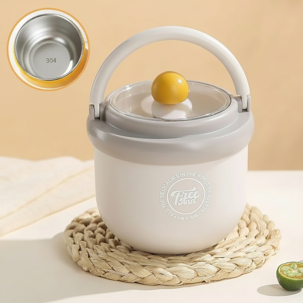 MealMate – Praktyczna i izolowana – miska obiadowa ze stali nierdzewnej z łyżką
