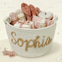 Thumbnail for CuddleBasket – Urocze i osobiste – spersonalizowany kosz na pieluchy