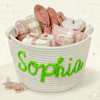 Thumbnail for CuddleBasket – Urocze i osobiste – spersonalizowany kosz na pieluchy