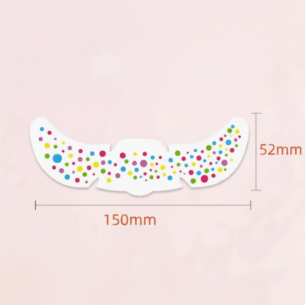 PartyFreckles – Kolorowe i uroczyste – naklejki na twarz (zestaw 6 sztuk)