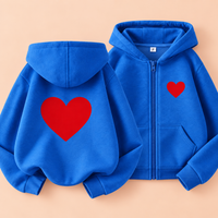 Thumbnail for LittleLove – Delikatna i urocza – dziecięca bluza z kapturem z nadrukiem serduszek