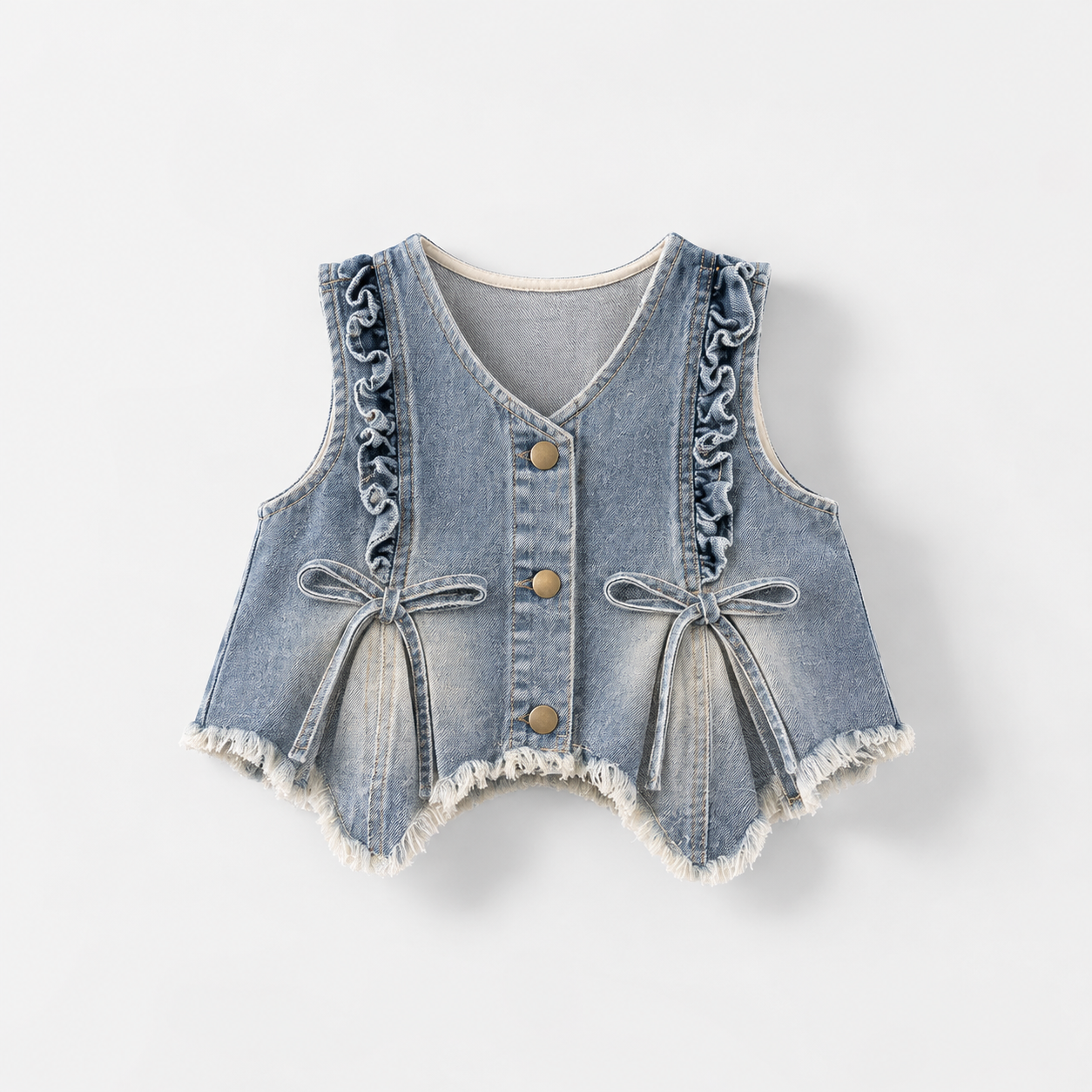 DenimBelle – Modny i uroczy – 3-częściowy zestaw dziecięcy z dżinsu