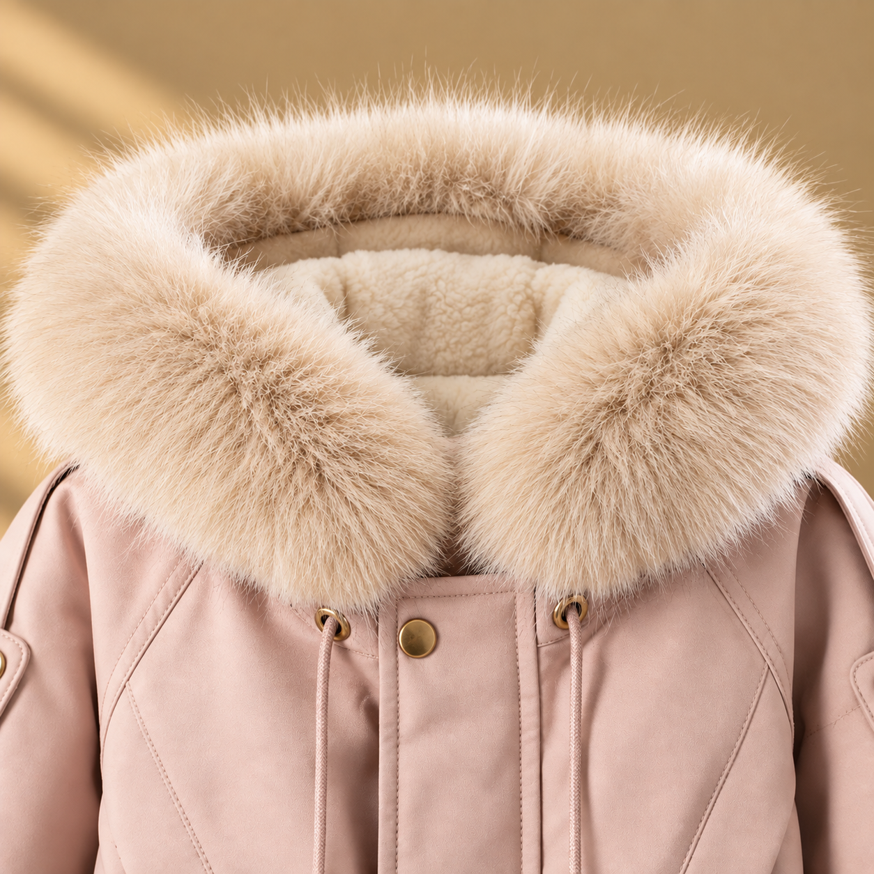 CozyParka – Ciepła i miękka – zimowa kurtka dla dziewczynek z pluszowym kołnierzem