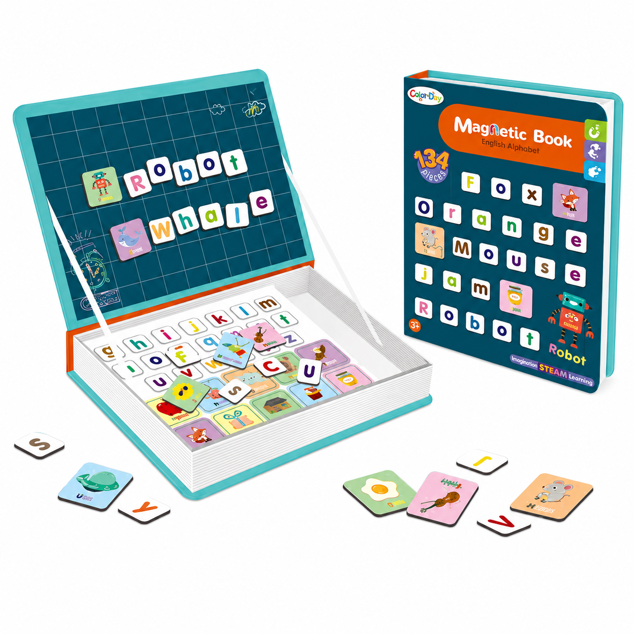 MagniPlay – Edukacyjne i kreatywne – magnetyczna książeczka z łamigłówkami