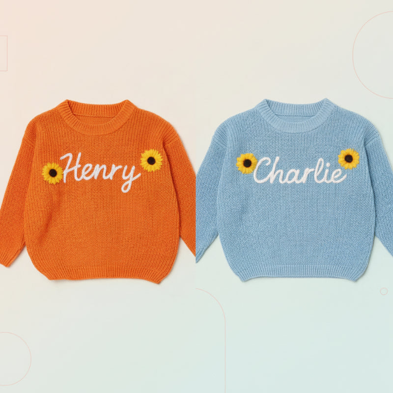 TinyStitch – Spersonalizowany sweter z imieniem dla dzieci