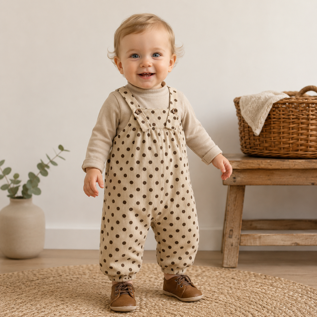 BabyBloom – Uroczy i wygodny – kombinezon w kropki