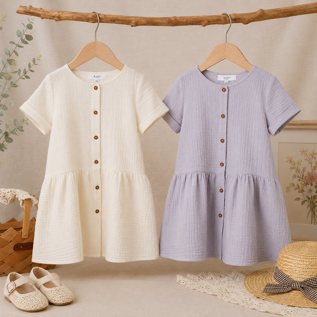 LunaDress – Elegancka i zwiewna – sukienka dziecięca o kroju w kształcie litery A