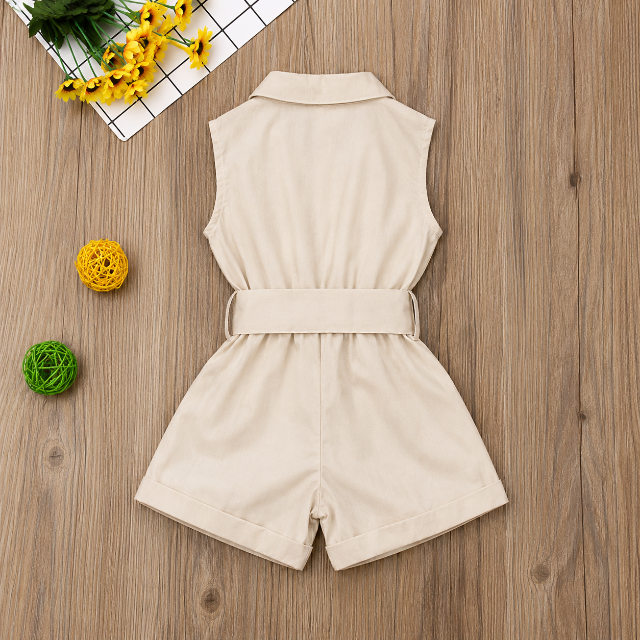 LittleLady – Elegancja i trendy – Kombinezon z wiązaniem w talii