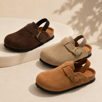 Thumbnail for LittleWalk – Wygodne i modne – sandały typu clogs z zamszu