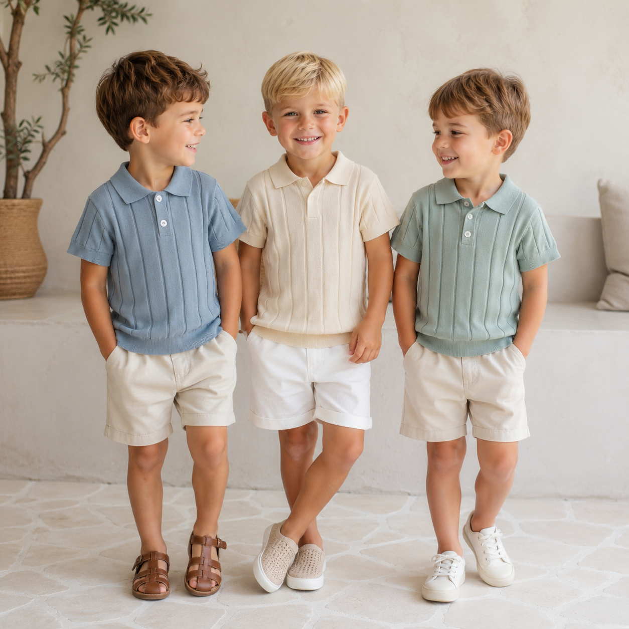 MiniLuxe – Elegancka i wygodna – koszulka polo z dzianiny