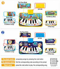 Thumbnail for LittleComposer – Edukacyjne i muzyczne – mata do zabawy „Baby Piano”