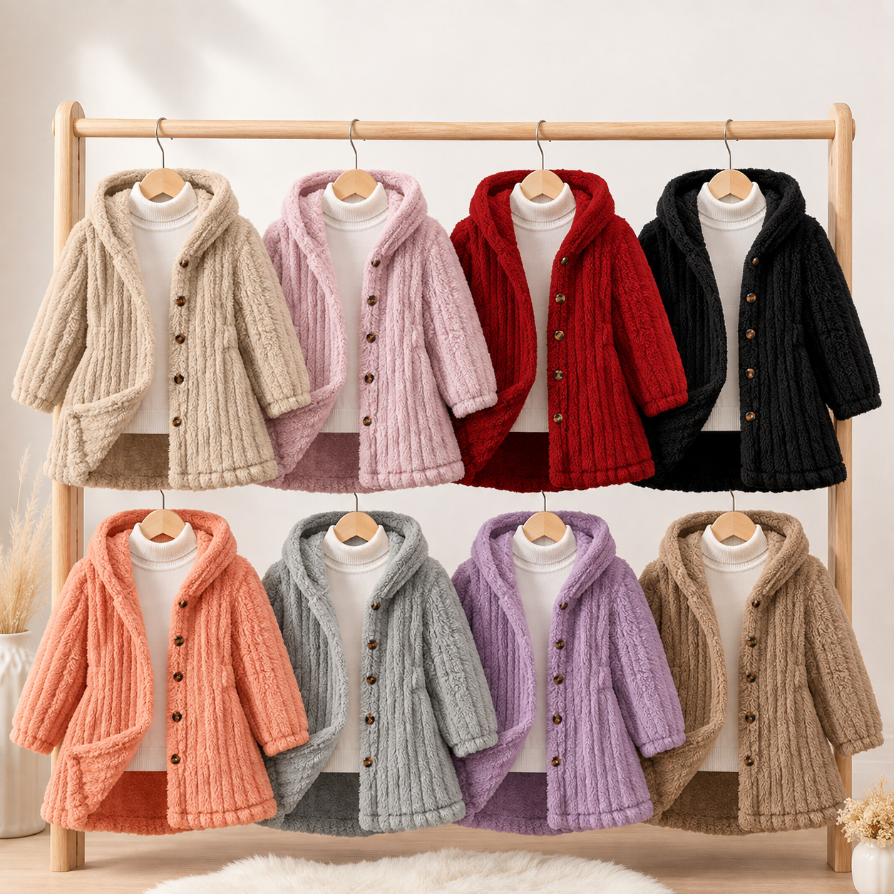 Mini Fashion™ - Miękki dziecięcy płaszczyk - Odzież dla dzieci