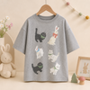 CatFun – Styl swobodny i figlarny – koszulka oversize z nadrukiem kotów