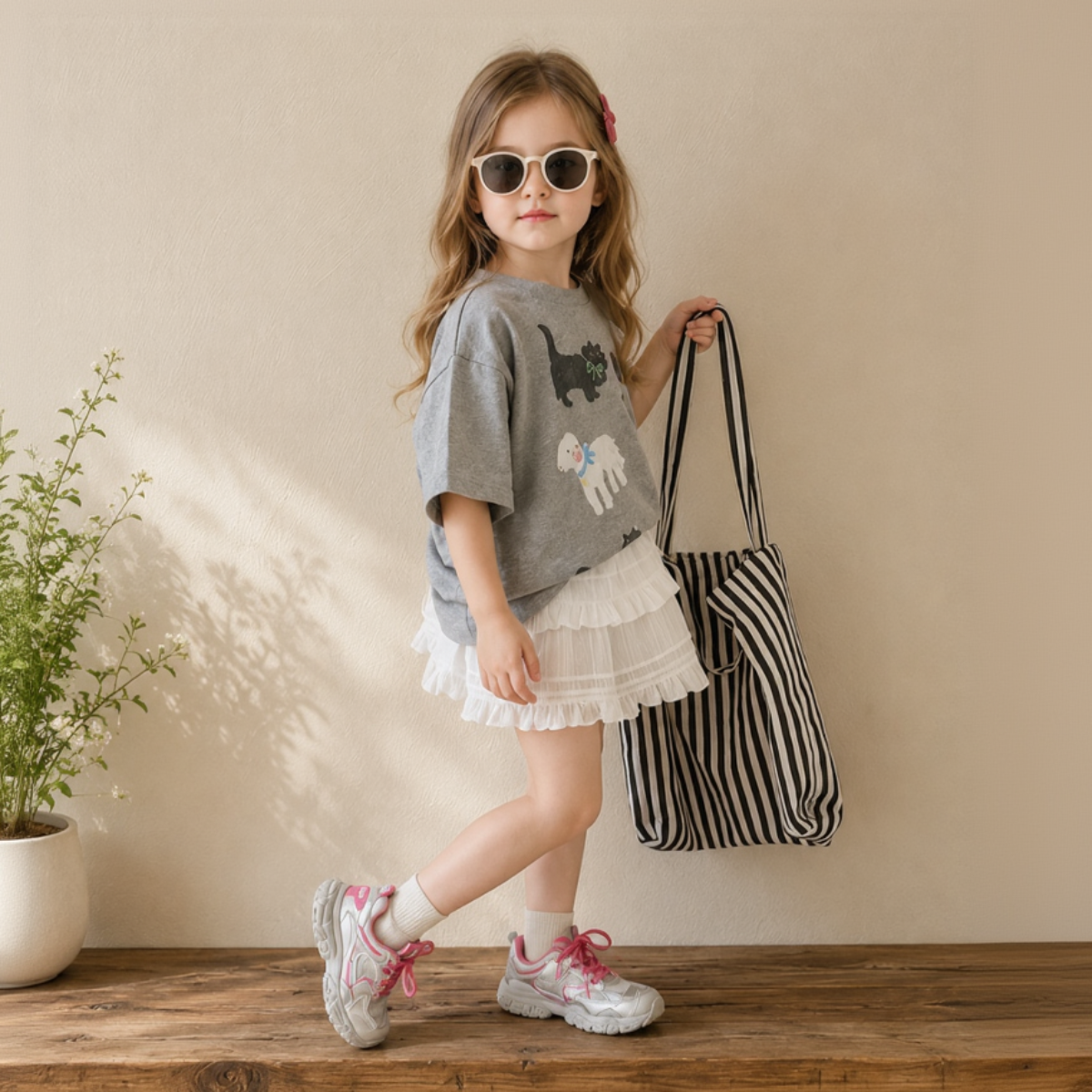 CatFun – Styl swobodny i figlarny – koszulka oversize z nadrukiem kotów