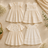 Sleeveless Dress – Elegancka i wygodna – sukienka z koronkowym kołnierzem