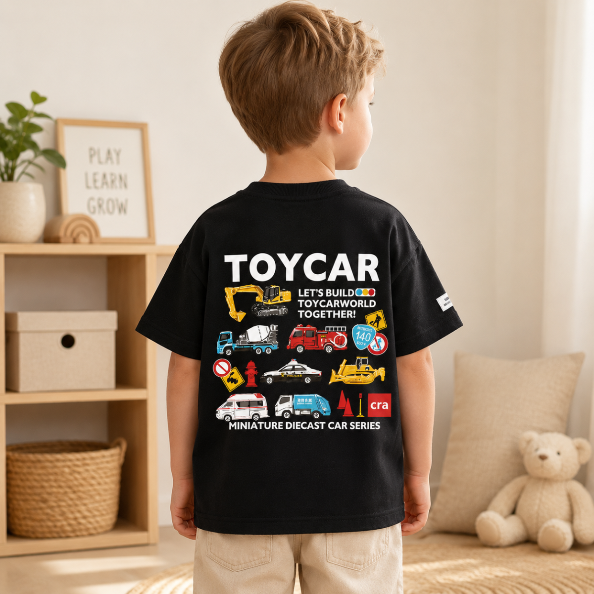 PlayCars – Odzież codzienna i miękka – Odzież dziecięca z nadrukiem samochodów