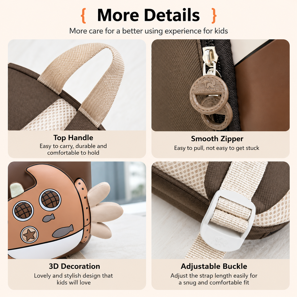 KiddoPack – Uroczy i praktyczny – plecak dziecięcy z świecącą nóżką