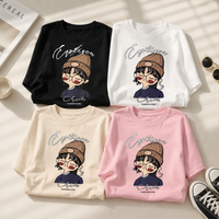 Thumbnail for CuteStyle – Modne i wygodne – koszulka z nadrukiem z kreskówki w stylu oversized