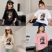 Thumbnail for CuteStyle – Modne i wygodne – koszulka z nadrukiem z kreskówki w stylu oversized