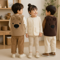 Thumbnail for Baby Bear Fleece Vest – Ciepła i miękka – dziecięca kamizelka z motywem misia
