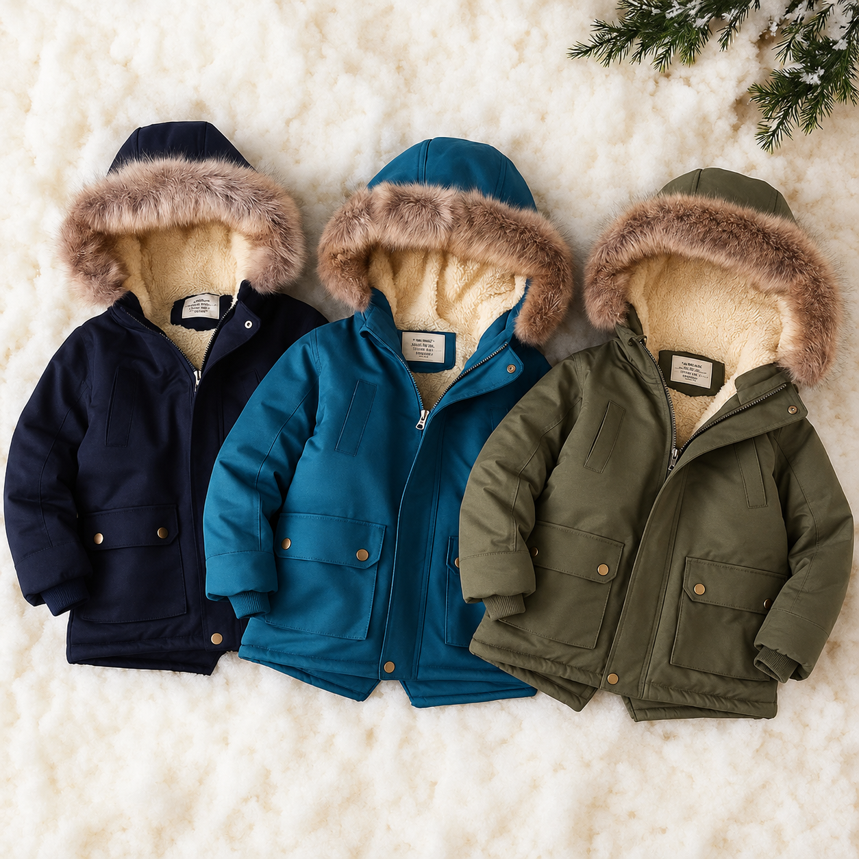 CozyTrend – Elegancka i ciepła – kurtka zimowa z futrzanym kołnierzem