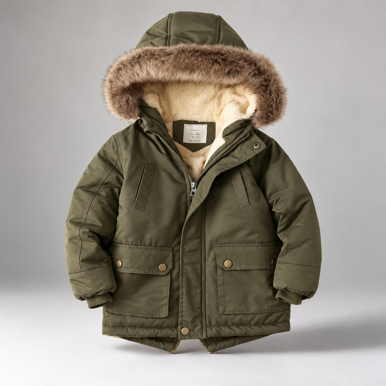 CozyTrend – Elegancka i ciepła – kurtka zimowa z futrzanym kołnierzem