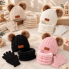 CozyPom – Ciepły i Miękki - Zimowy zestaw z Czapą, Szalikiem i Rękawiczkami