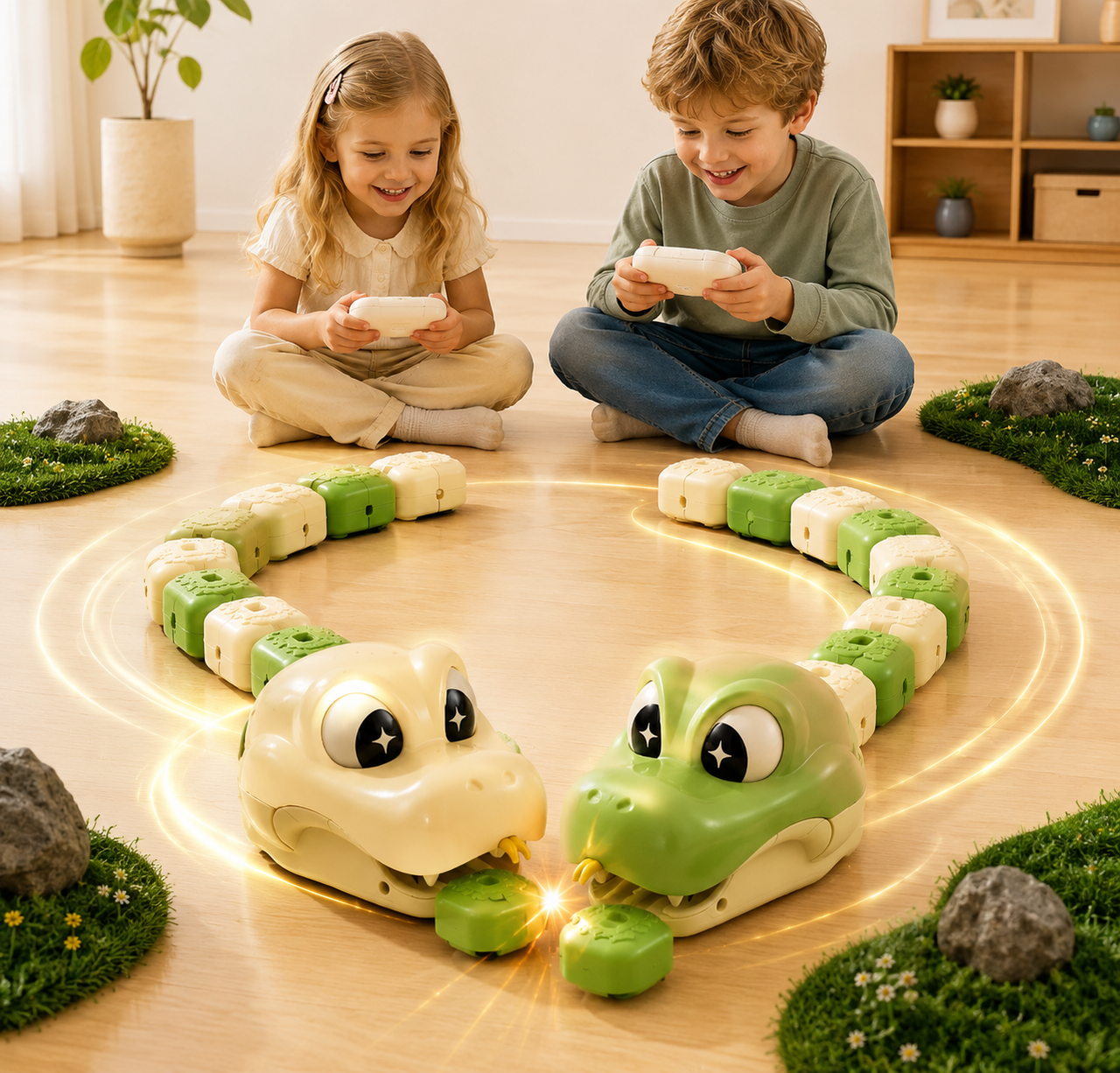 SnakeChase – Interaktywne i ekscytujące – zabawka RC Slang z pilotem zdalnego sterowania