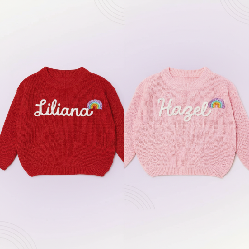 TinyStitch – Spersonalizowany sweter z imieniem dla dzieci