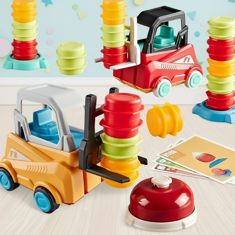 LittleBuilders – Interaktywny i bezpieczny – zestaw do zabawy z wózkiem widłowym