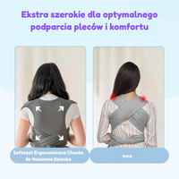 Thumbnail for SoftNest - Wygodny, oddychający i bezpieczny – ergonomiczny chusta do noszenia dzieci