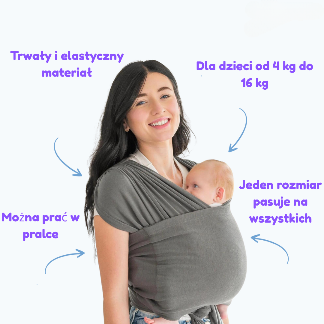 SoftNest - Wygodny, oddychający i bezpieczny – ergonomiczny chusta do noszenia dzieci