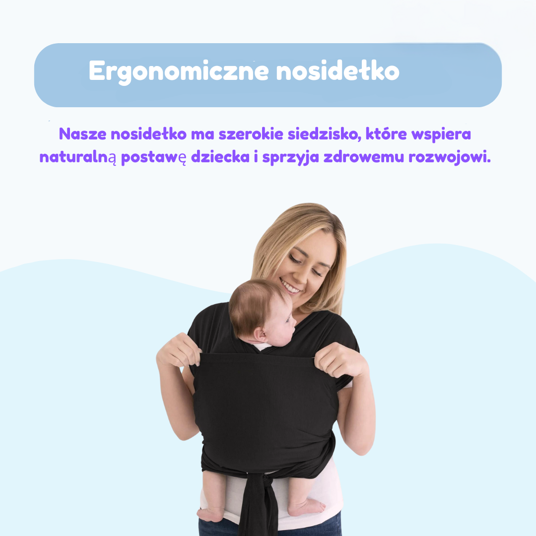 SoftNest - Wygodny, oddychający i bezpieczny – ergonomiczny chusta do noszenia dzieci