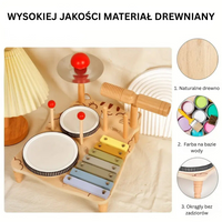Thumbnail for Woods – Muzyczne i edukacyjne – drewniany zestaw perkusyjny dla małych dzieci