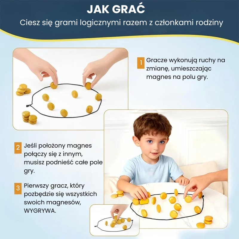 MagPlay – Strategiczne i zabawne – magnetyczna gra towarzyska z kamieniami