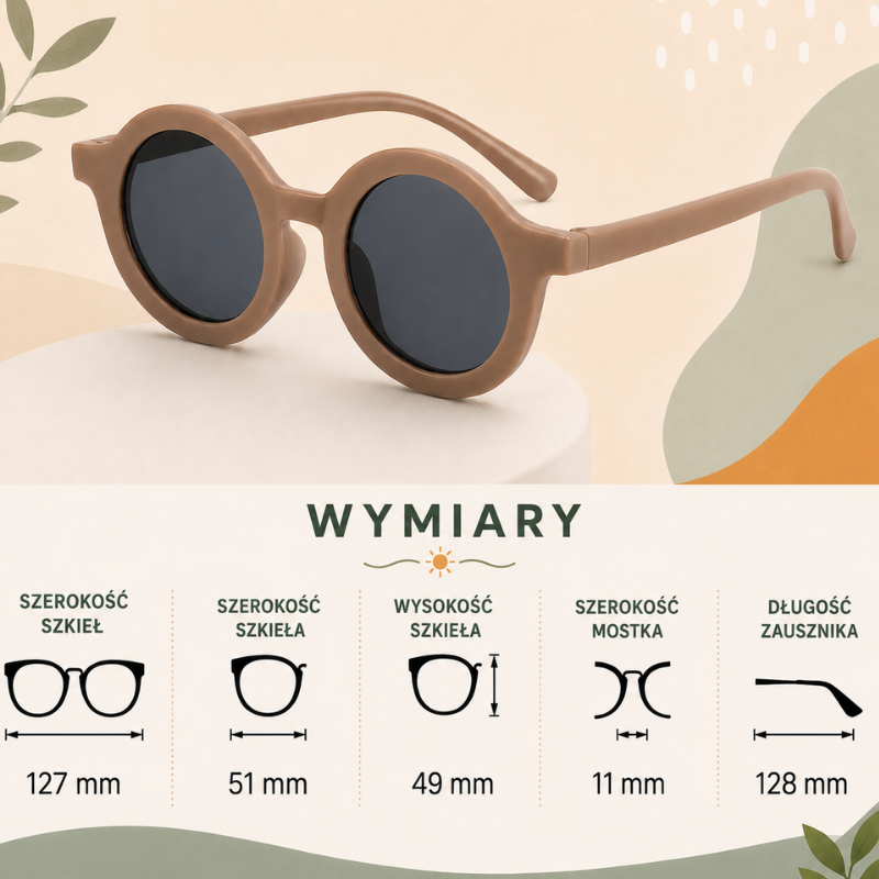 Kids Sunglasses Set – Ochrona przed promieniowaniem UV i zabawa – okulary przeciwsłoneczne dla dzieci