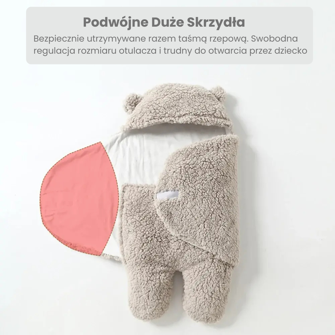 SnuggleBear™ - Kocyk do owijania niemowlaka - Otulacz dla dziecka