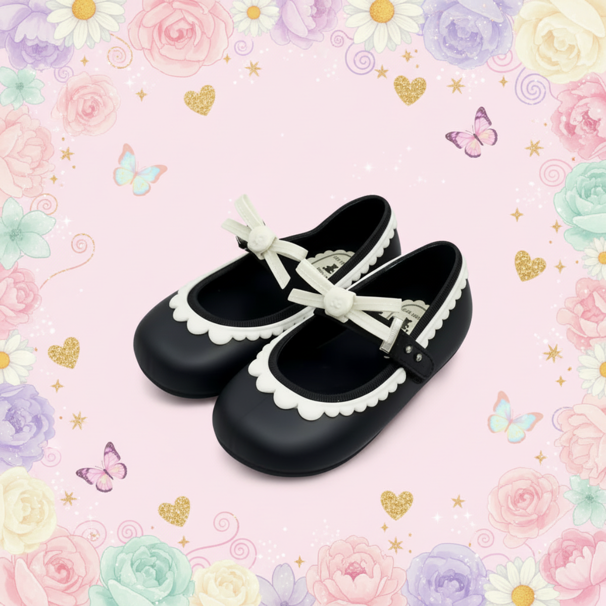 MiniChic – Elegancja i styl – dziecięce kapcie z kokardką