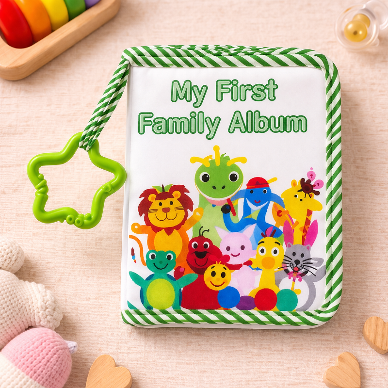 Baby Photo Album – Delikatność i wspomnienia – album fotograficzny z tkaniny