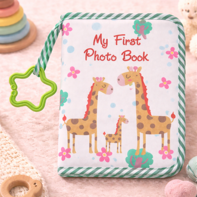 Baby Photo Album – Delikatność i wspomnienia – album fotograficzny z tkaniny