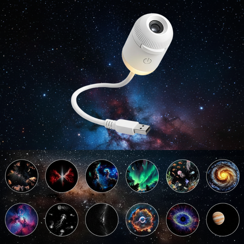 NightSky – Regulowane natężenie światła i magiczna atmosfera w sypialni – lampa LED Galaxy