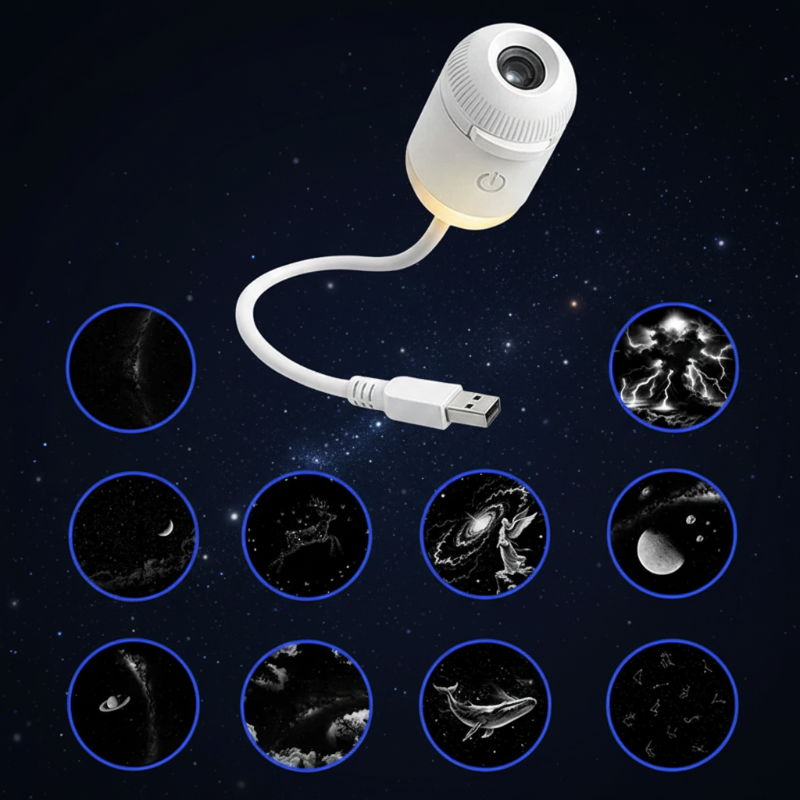 NightSky – Regulowane natężenie światła i magiczna atmosfera w sypialni – lampa LED Galaxy