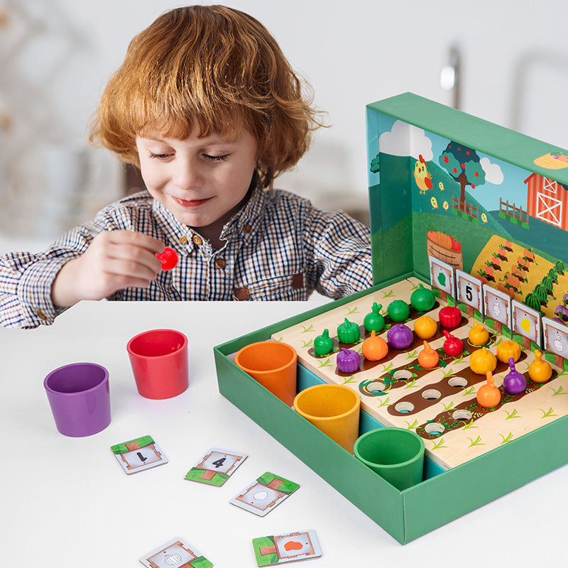 EduFarm – Zabawna nauka - gra Montessori w liczenie i kolorowanie dla dzieci