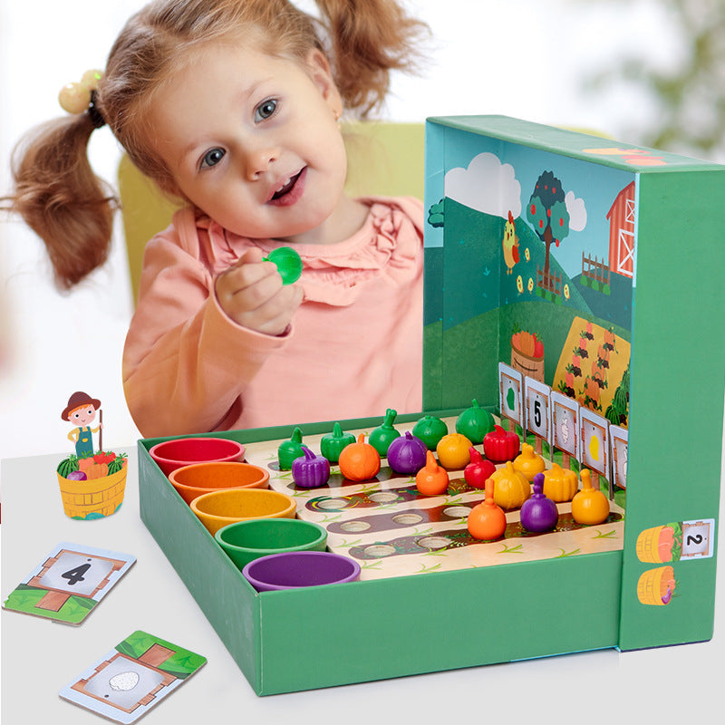 EduFarm – Zabawna nauka - gra Montessori w liczenie i kolorowanie dla dzieci