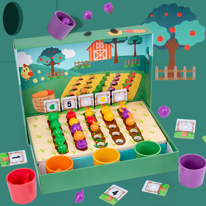 EduFarm – Zabawna nauka - gra Montessori w liczenie i kolorowanie dla dzieci