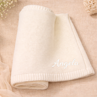 Thumbnail for Personalized Baby Blanket – Miękki i wyjątkowy – bawełniany koc z indywidualnym haftem